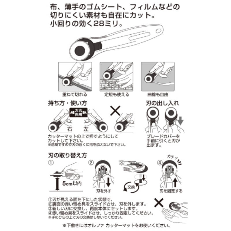 ロータリーカッター 28mm