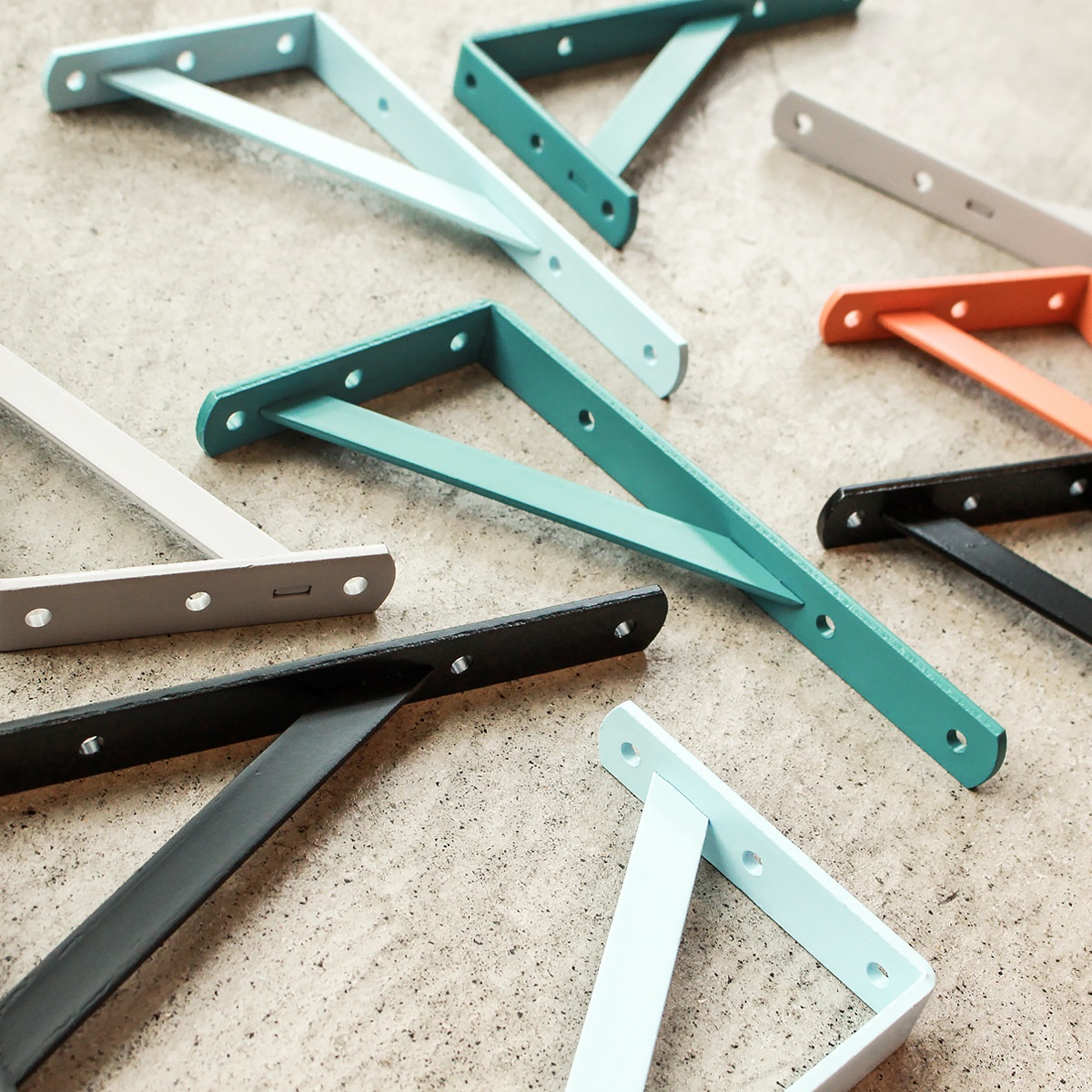 アイアン棚受け S マットブラック 1組(2本入) TANNER Bracket DIY FACTORY