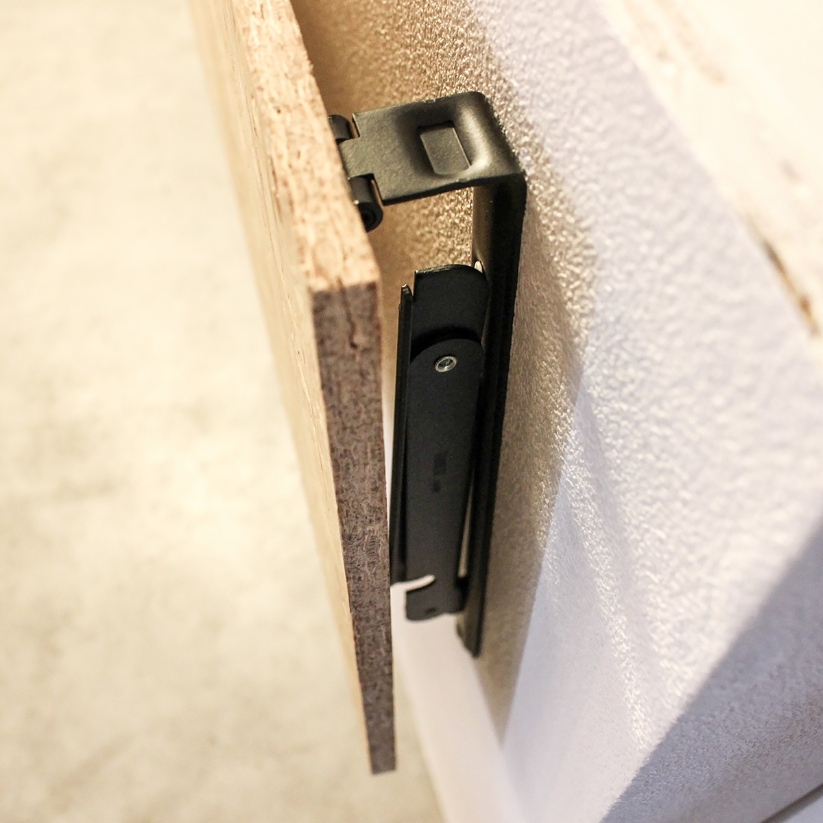 折りたたみ式アイアン棚受け L マットブラック 1組 2本入 Tanner Folding Bracket Diy Factory